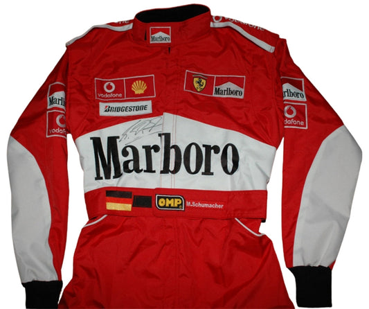 Michael Schumacher SIGNED Ferrari 2004 F1 REPLICA Race SUIT