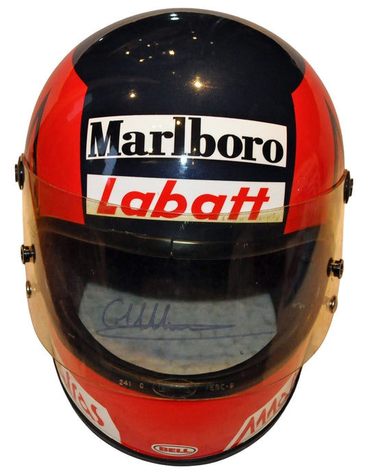 GILLES VILLENEUVE Signed F1 Ferrari 1980 Full Scale Replica Helmet - SOLD