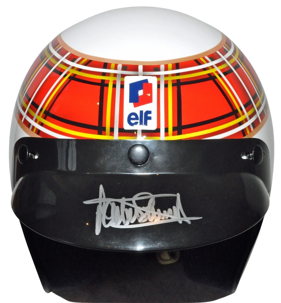 Jackie Stewart Signed F1 Open Face Vintage Full Scale Replica Helmet