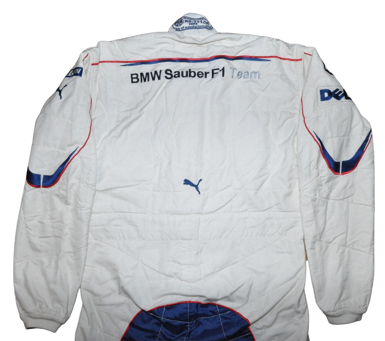 JACQUES VILLENEUVE USED & SIGNED BMW SAUBER 2006 Bahrain GP F1 Race SUIT