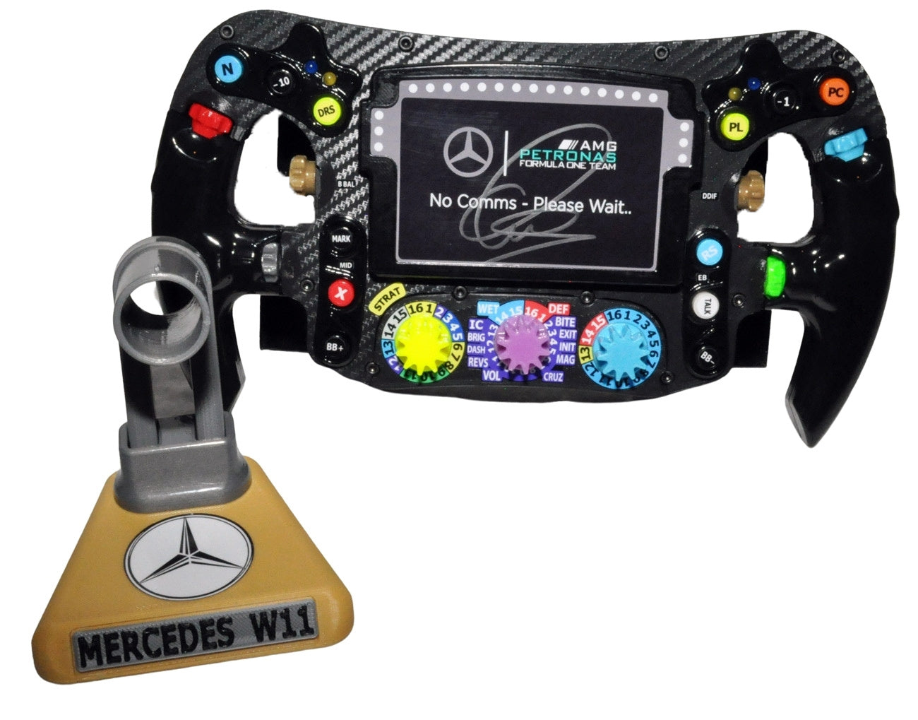 Lewis Hamilton Signed Replica 2020 W11 Mercedes Steering Wheel