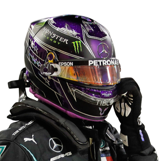 Lewis Hamilton Signed F1 Mercedes 2020 Full Scale Replica Helmet