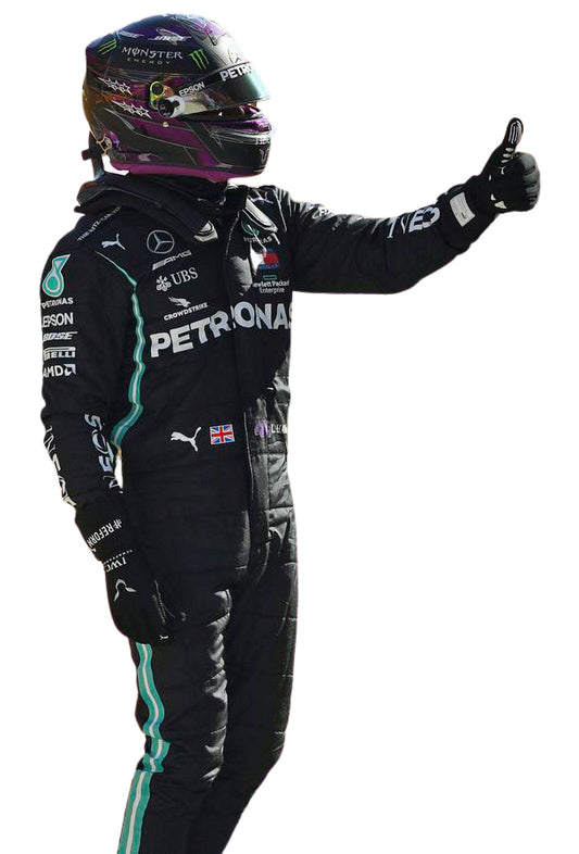 Lewis Hamilton SIGNED F1 Mercedes 2020 REPLICA Race SUIT