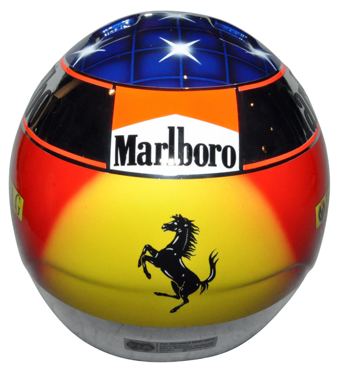 Michael Schumacher Signed Ferrari 1998 Japan F1 Grand Prix Full Scale Replica Helmet