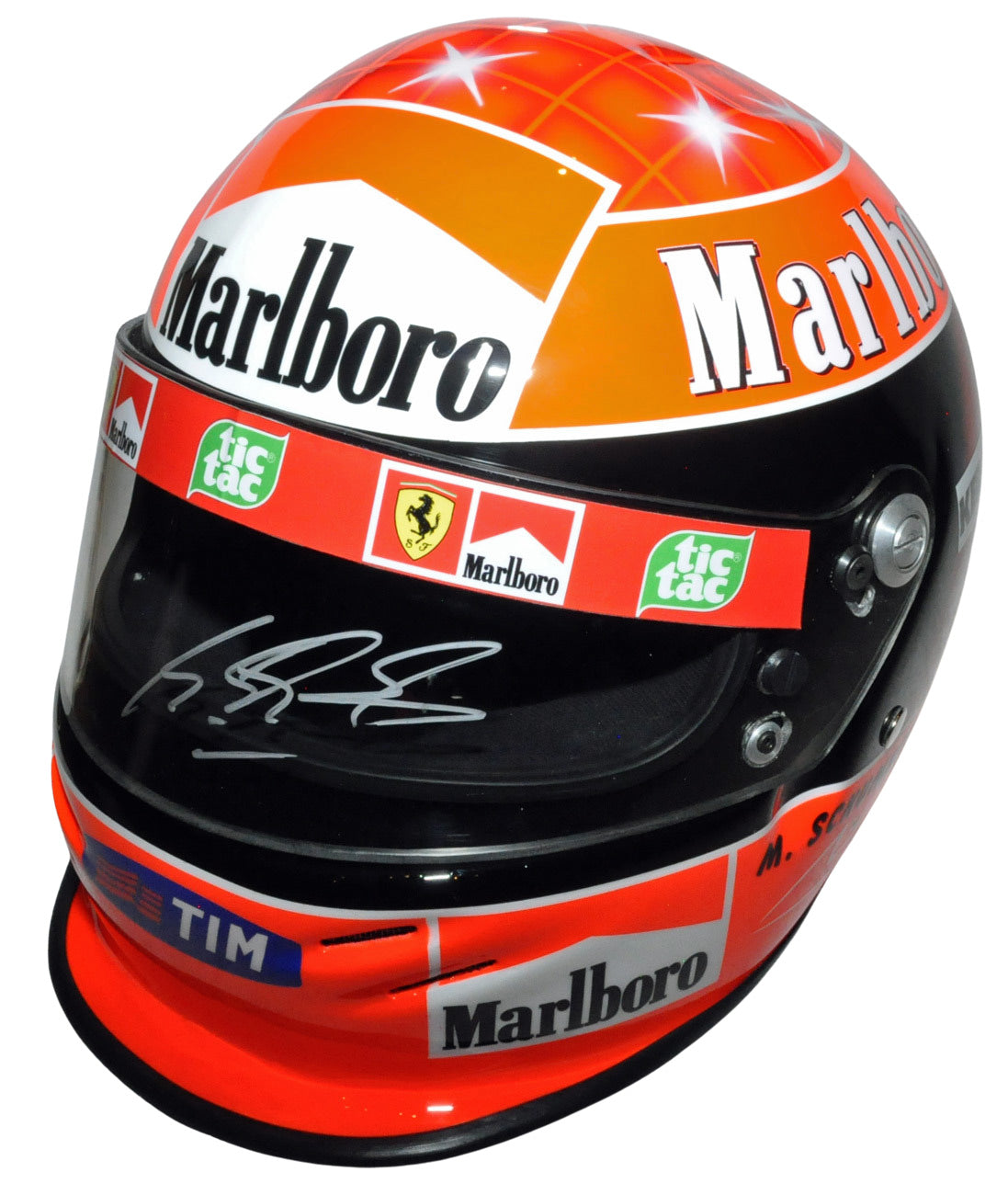 Michael Schumacher Signed F1 Ferrari 2000 Full Scale Replica Helmet - Sold