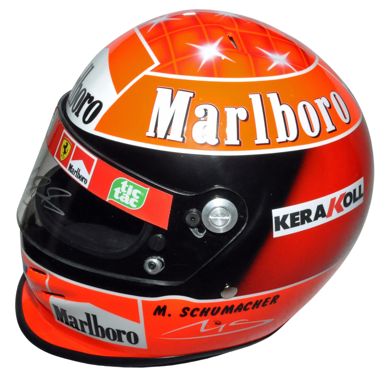 Michael Schumacher Signed F1 Ferrari 2000 Full Scale Replica Helmet - Sold